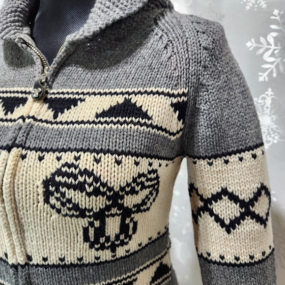 Aritzia TNA 'What I Love' Lambswool Shawl Neck Sweater Full-Zip Cardigan (S) - Picture 7 of 16